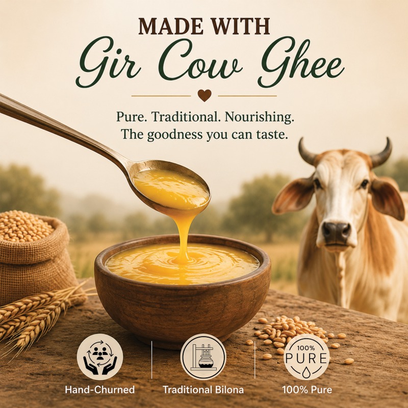 Khapli Wheat Gir Cow Ghee Cookies