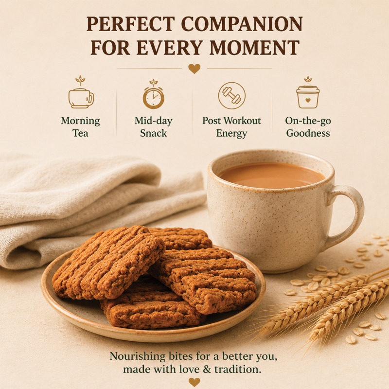Khapli Wheat Gir Cow Ghee Cookies