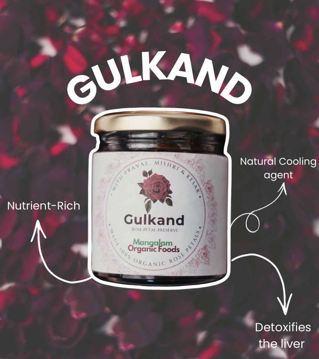 Natural Gulkand made from premium rose petals. Refreshing, delicious, and crafted with traditional goodness.